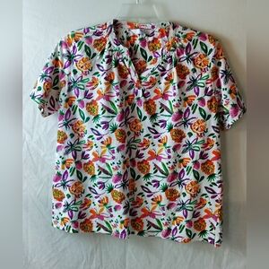 Essentials Multicolor Floral Women's Shirt